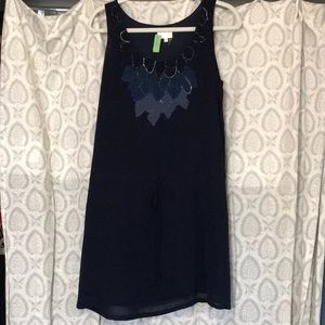 Navy Blue Embellished tunic